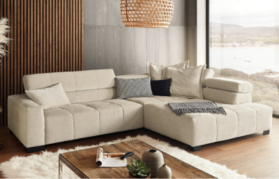 Candy Ecksofa Denver rechts Stoffgruppe 8 | Gleiter