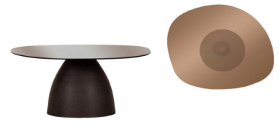 Gutmann Factory MURPHY Couchtisch Braun