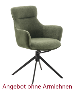 MCA ABP Stuhl Pelion Schwarz matt lackiert | Olive