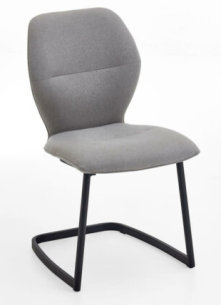 Niehoff Design-Schwingstuhl Merlot Ohne Armlehnen | Venice Silver 859