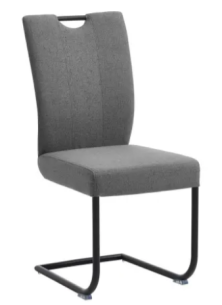 Niehoff Schwingstuhl mit Griff 3061 Eisen schwarz Grey