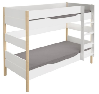Paidi Ylvie Etagenbett 160 mit gerader Leiter 90 x 200 cm | Birke Nachbildung