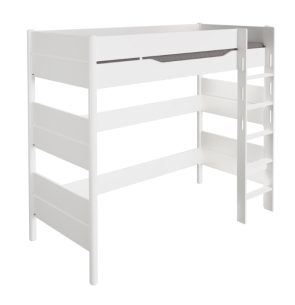 Paidi Ylvie Hochbett Höhe 180 mit gerader Leiter 90 x 200 cm | Kreideweiß