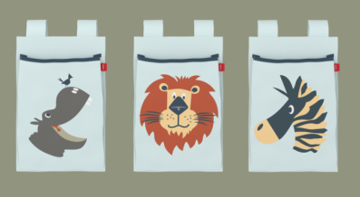 Flexa Textil Betttaschen Safari 3er Set 83-90229 