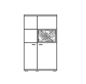 Ideal Möbel Flora Highboard Type 14 