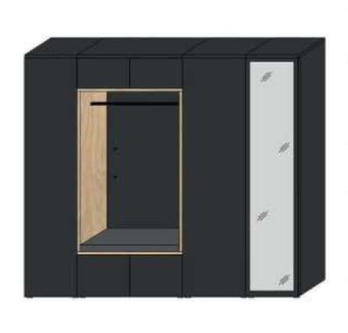 Wittenbreder BILBAO Garderobenschrank Kombi N03 