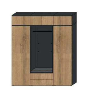 Wittenbreder BILBAO Garderobenschrank Kombi N04-1 