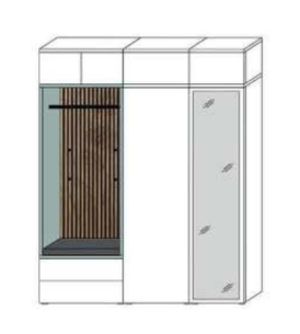 Wittenbreder BILBAO Garderobenschrank Kombi N05 
