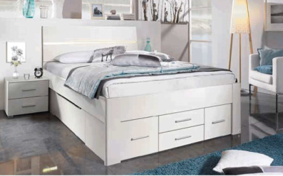 Rauch Scala Bett mit 6 Schubkästen und Kopfteil 