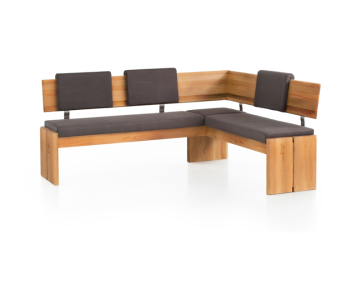 Standard Furniture Eckbank Stockholm 192 x 167 cm | Scarlett Nougat 165 | Kurzer Schenkel rechts