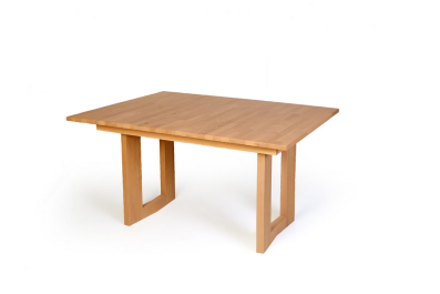 Standard Furniture Esstisch Komforto Eiche bianco geölt | 130 x 90 cm + 1 Holzeinlage 50 cm