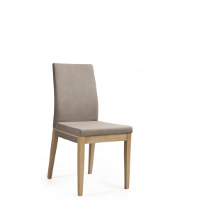 Standard Furniture Polsterstuhl Santos Hera braum 9808 | Eiche bianco lackiert