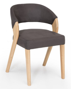 Standard Furniture Stuhl Almada Buche natur geölt | Scarlett 45 Grey