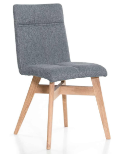 Standard Furniture Stuhl Arona Eiche bianco geölt | Nexus 9019 Grau