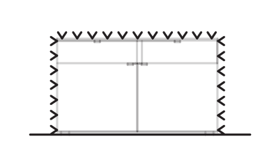 Venjakob Andiamo Home Ambientebeleuchtung für Standtypen 4 Raster | 180 cm