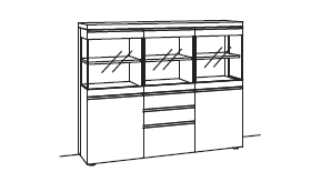 Venjakob V-Plus 3000 Highboard 5758 