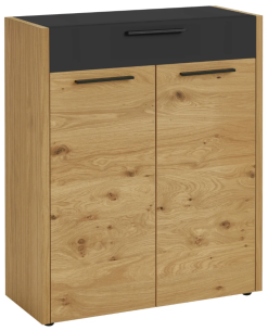 Voss Schuhschrank Levio 132 Lack Schwarz matt