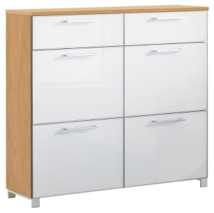 Voss Santina Schuhschrank 314 Eiche Bianco | Optiweiß