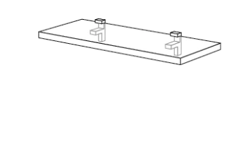 Nobilia Elements Wandboard Alpinweiß 