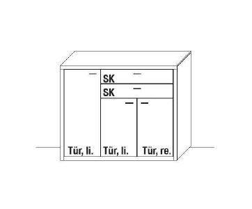 Wöstmann WM 2250 Highboard 3243 3244 