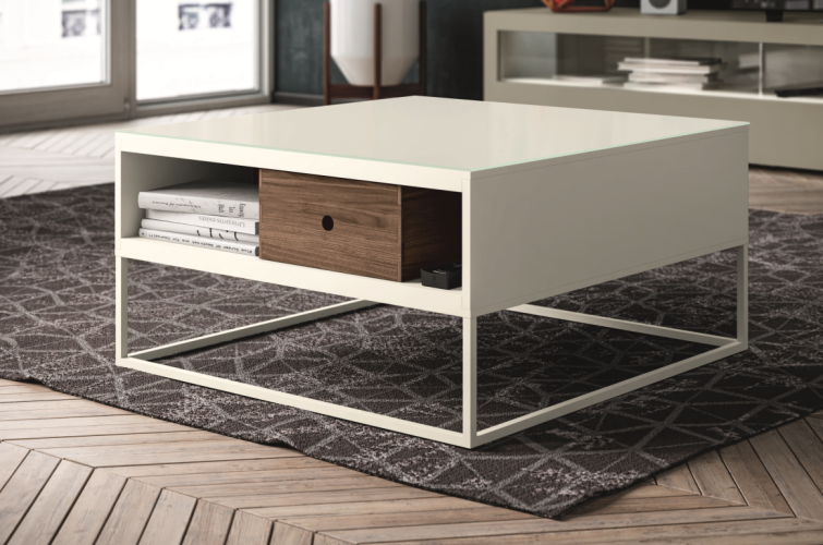 NOW by Hülsta Coffee Tables Couchtisch 8811 Lack-weiß