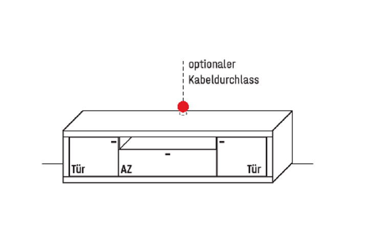 Wöstmann Aurum TV-Lowboard 1051 
