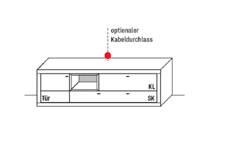 Wöstmann Aurum TV-Lowboard 1053 