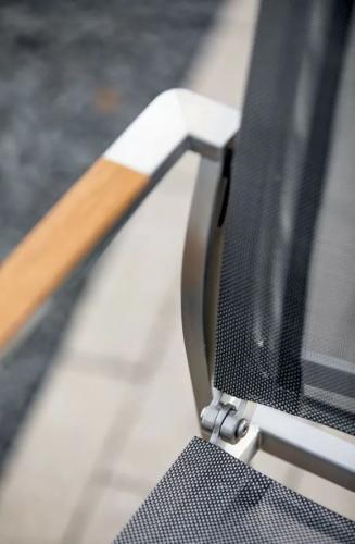 Niehoff Garden Gartenstuhl Scalea Flex G612 Taupe | Teak Natur