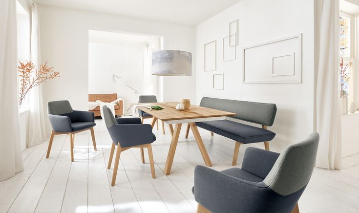 Venjakob Sitzbank Impuls P9 Onyx mit Holzfuß 