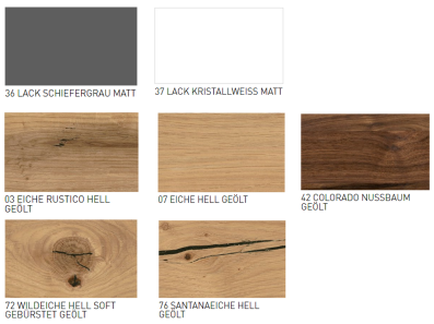 Venjakob Andiamo Home Vitrine H515 Lack schiefergrau matt | Eiche hell geölt | Links