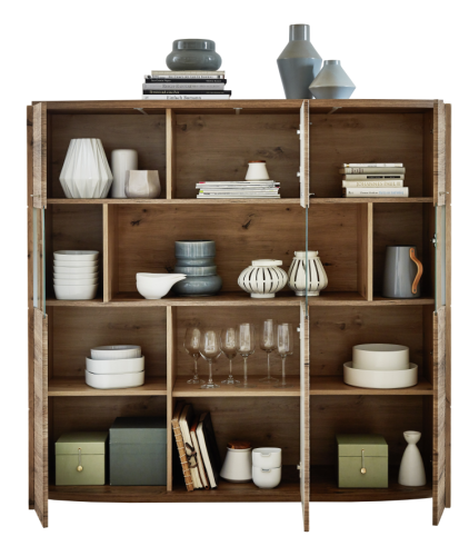 Ideal Möbel Cabana Highboard 51 Eiche Artisan / Eiche Ribbek Cognac