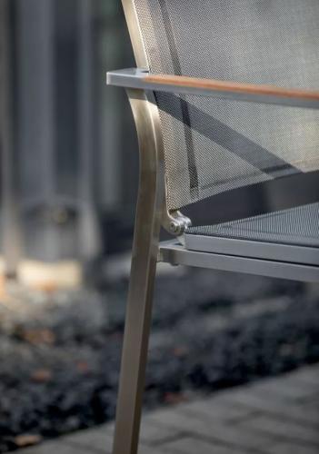 Niehoff Garden Gartenstuhl Scalea Flex G612 Taupe | Teak Natur