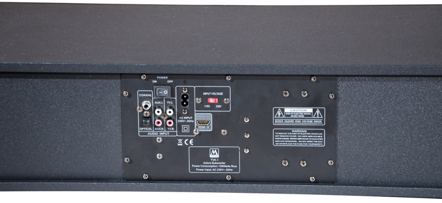 Munari Active Audio-Sound-System 2.1 AC 100 W für TV-Unterteile