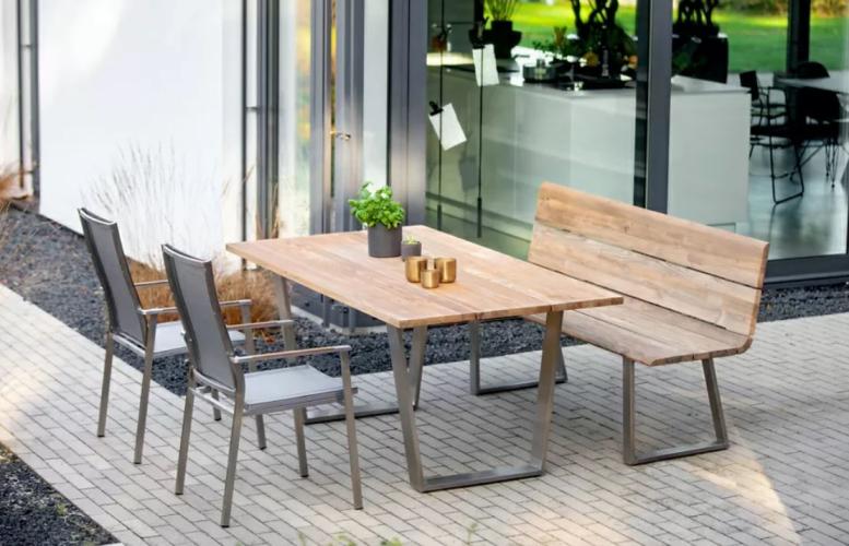 Niehoff Garden Gartenstuhl Scalea Flex G612 Taupe | Teak Natur