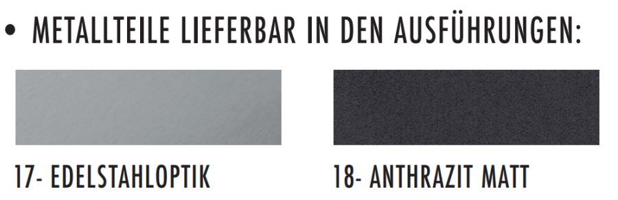 Venjakob Sitzbank Impuls P2 Opal 240 cm | Edelstahloptik | Preisgruppe B